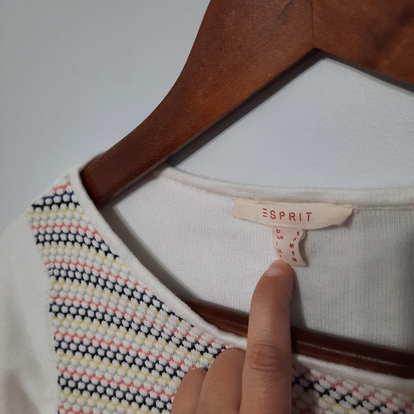Esprit Colorful Textured Long Sleeve Top - Picture 4 of 7
